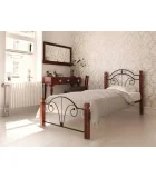 Bed Diana single on wooden legs order